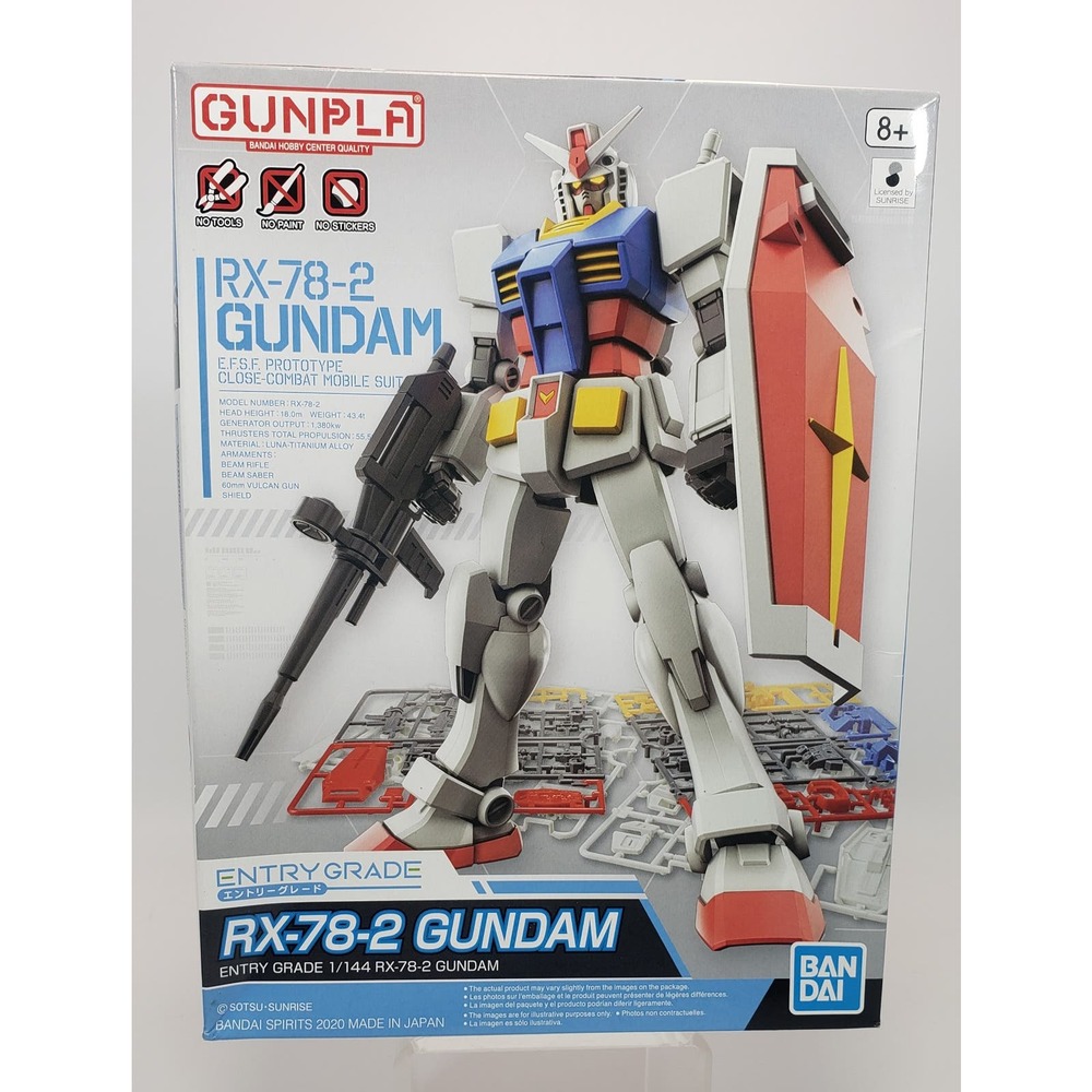 Bandai Spirits RX-78-2 Gundam 1/144 Scale Entry Grade Figure Model Kit USA